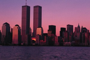 Twin Towers at Dusk