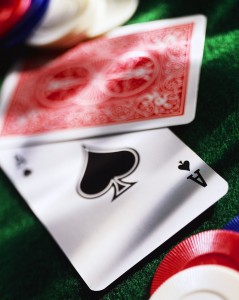 Playing Cards and Poker Chips Christian risk-taking