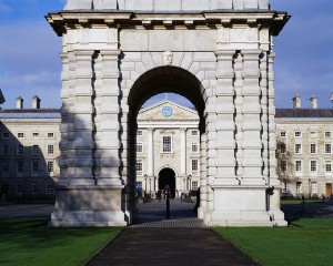 Trinity College Seen Through the Campanile