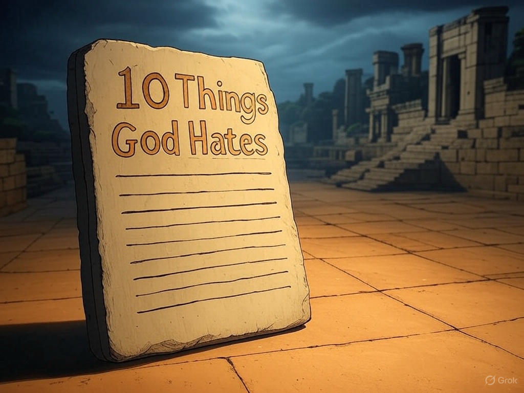 what does God hate?