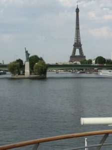 View from our cruise ship on the Seine