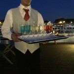 Our server w/Champagne