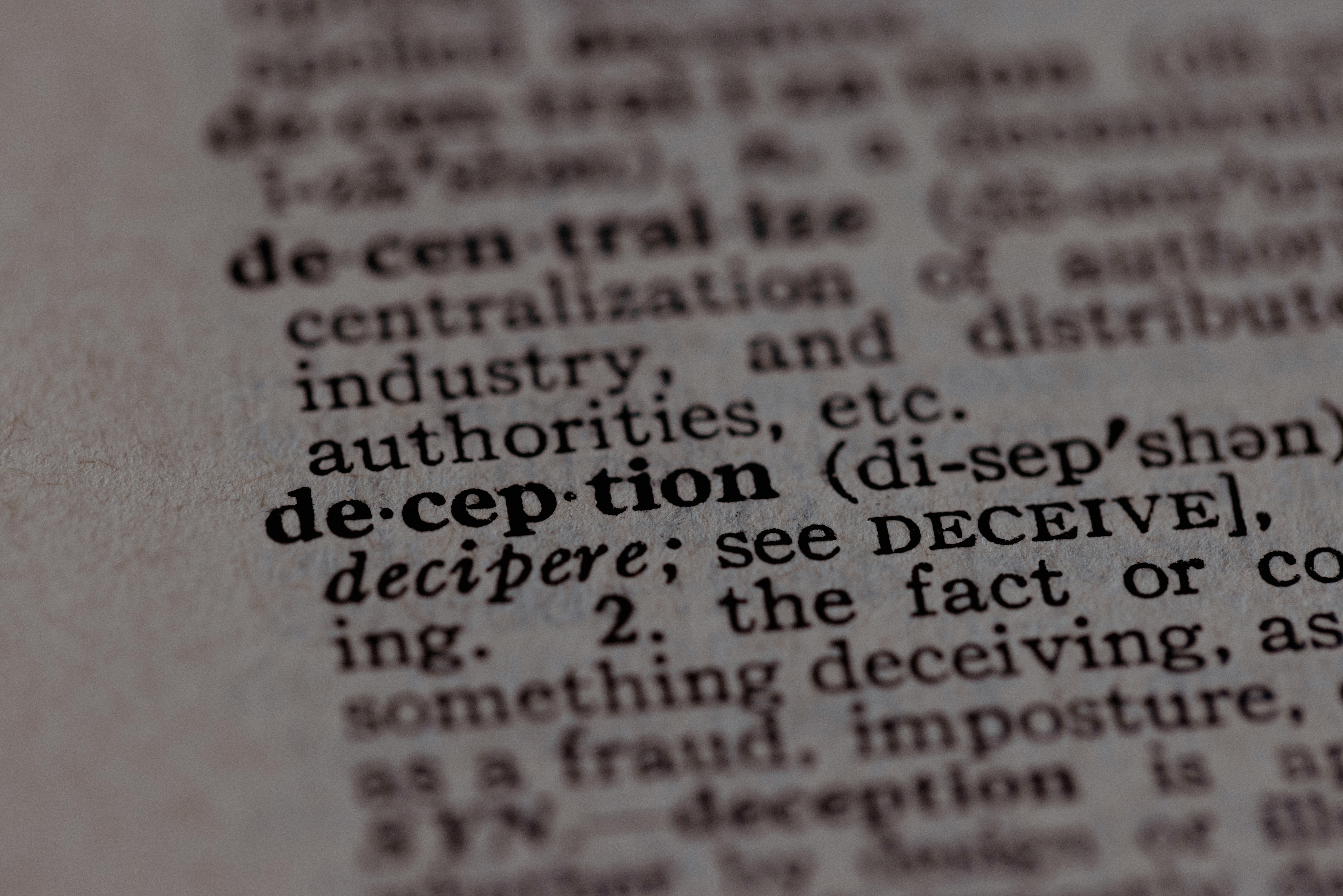 Avoid being deceived